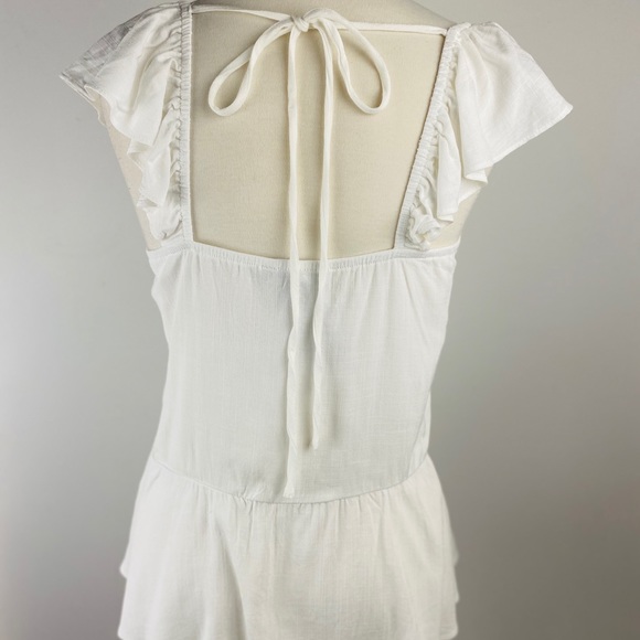 Ruffle Front Top  with Cutout back - Picture 5 of 7